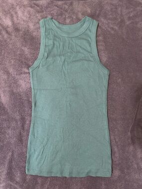 a new day Seafoam Ribbed Tank Top